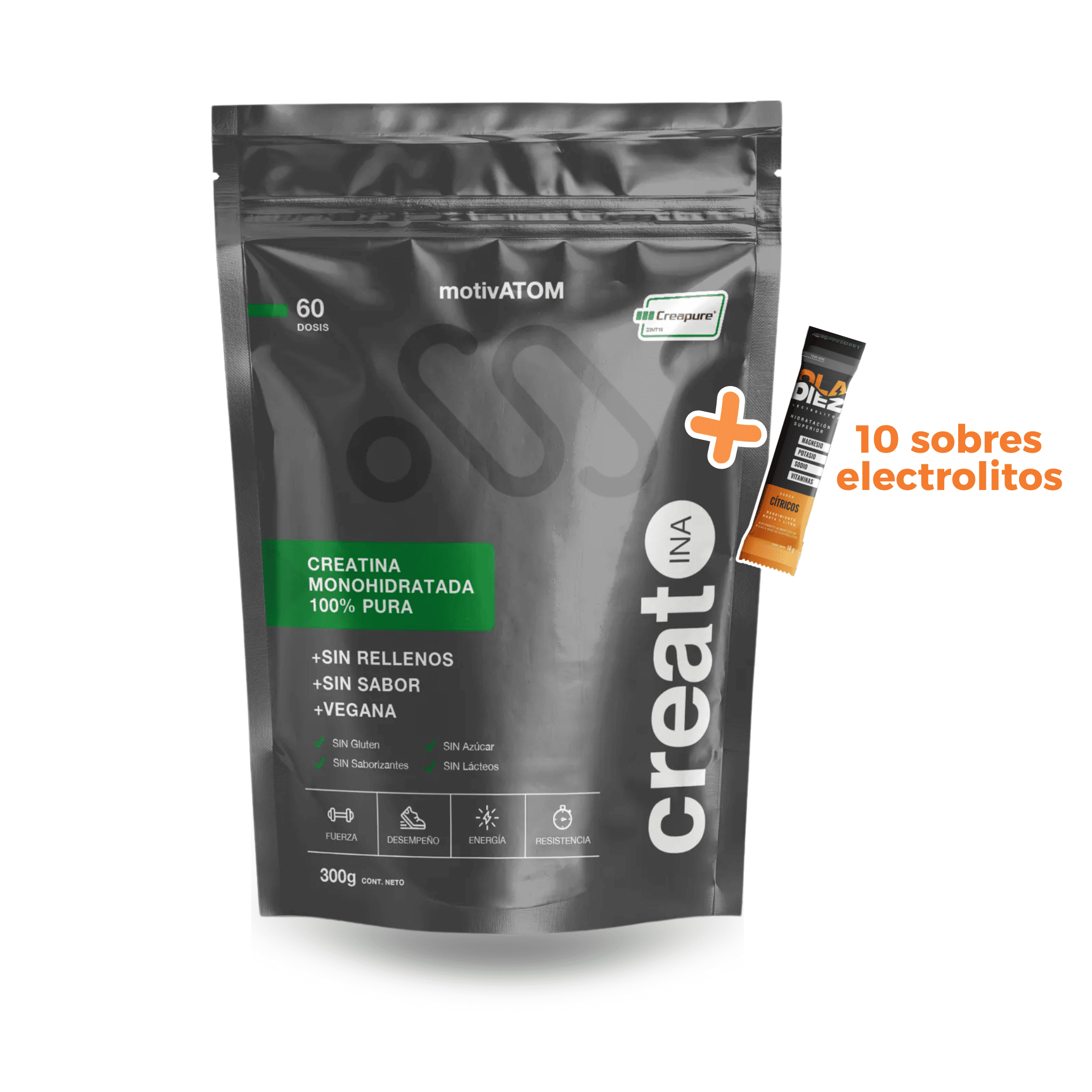 Creatina Creapure -Fuerza y Desempeño