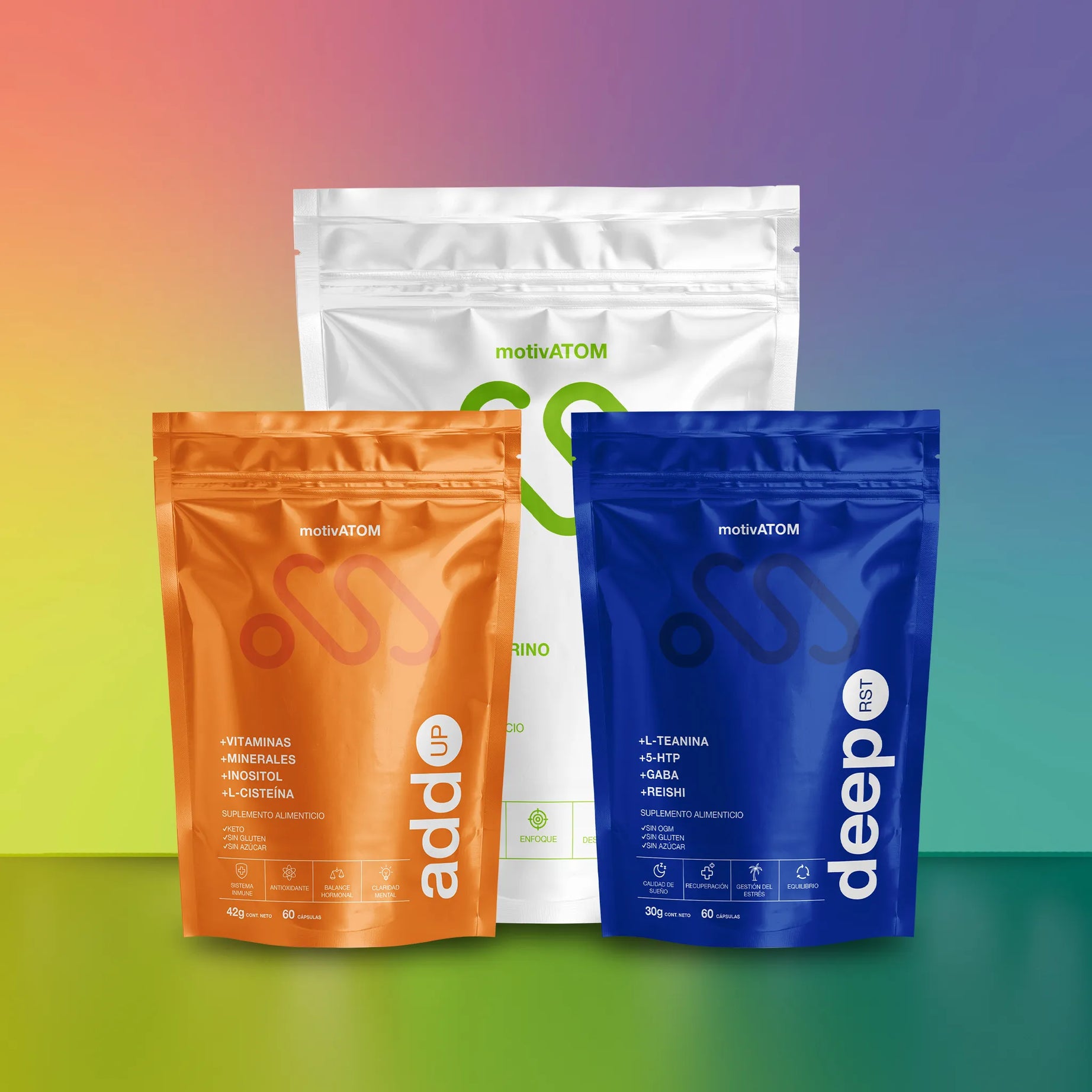 KIT Full Natural contiene:
1 hiit UP Natural 30 porciones
1 add UP 30 porciones
1 deep RST 30 porciones