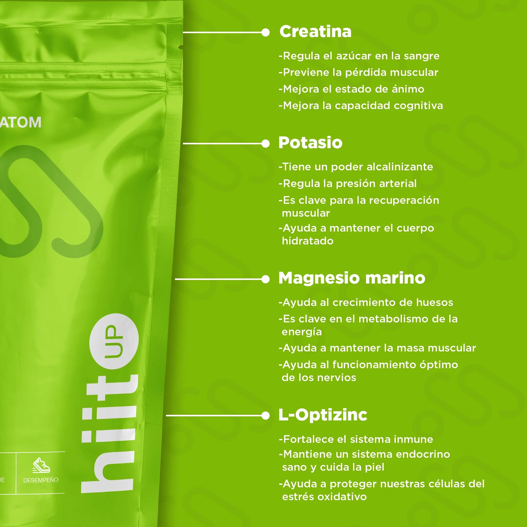 Creatina + Electrolitos limón - Hidratación y Fuerza