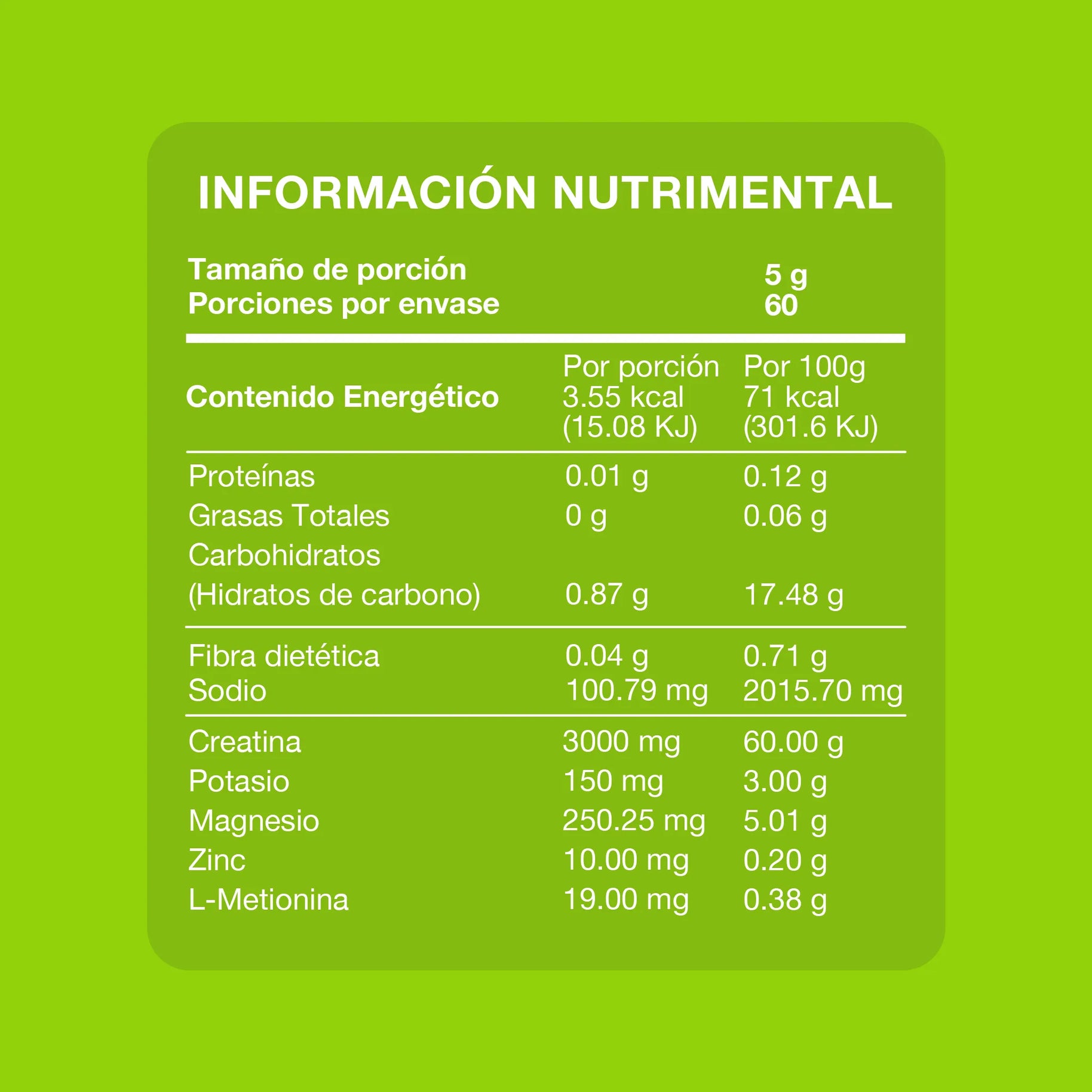 Creatina + Electrolitos limón - Hidratación y Fuerza